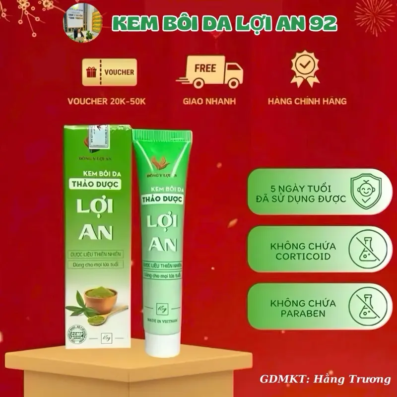 Kem bôi da thảo dược thiên nhiên Lợi An 87