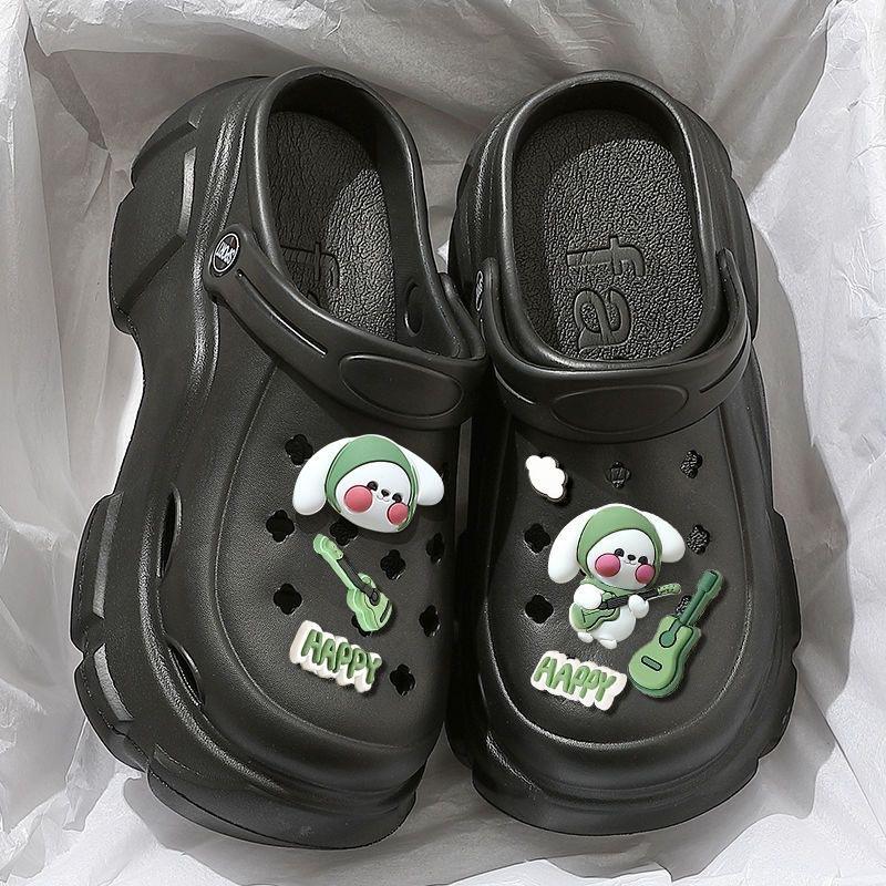 Sandal Baim Clog Korea Guitar Dog 7 CM | BAREEASE Black 1