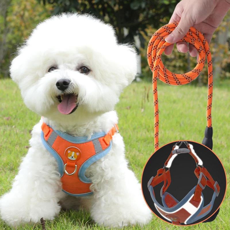 Product Introduction of Pet Dog Harness With Leash Reflective Vest Leash For Dog Cat Puppy Vest Harness 22
