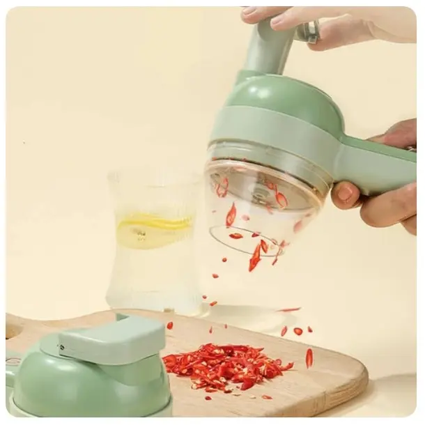 Blender Chopper Elektrik Mini 4in1 Portable Multifungsi - 4in1 Food Chopper Mesin Pisau 0