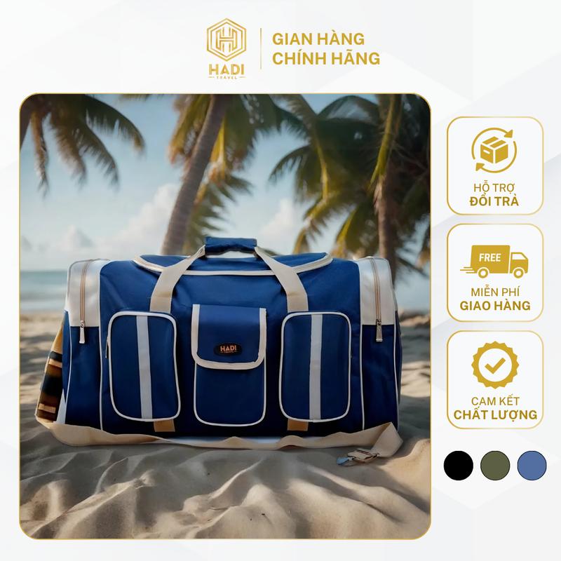 Túi đựng quần áo chăn màn túi du lịch Bag cỡ lớn 65x35x30 cm cao cấp chống thấm nước HADI TRAVEL
