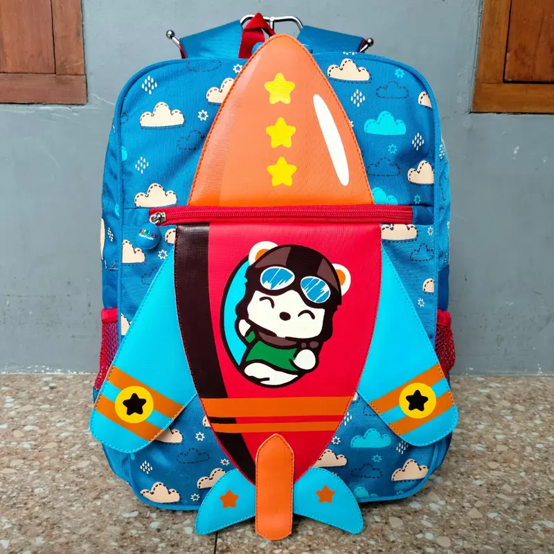 Tas Ransel Sekolah Anak Little V Original Shyro the Pilot by Oxigen 5