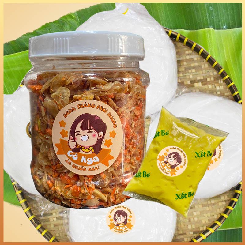 Combo mini siêu rẻ: bánh tráng phơi sương 250gr+ hủ ruốc hành phi size S, kèm túi bơ béo 100gr