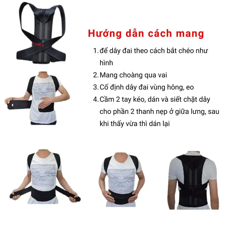 Áo Chống Gù Lưng Hàng Chuẩn Giúp Cải Thiện Vóc Dáng 3