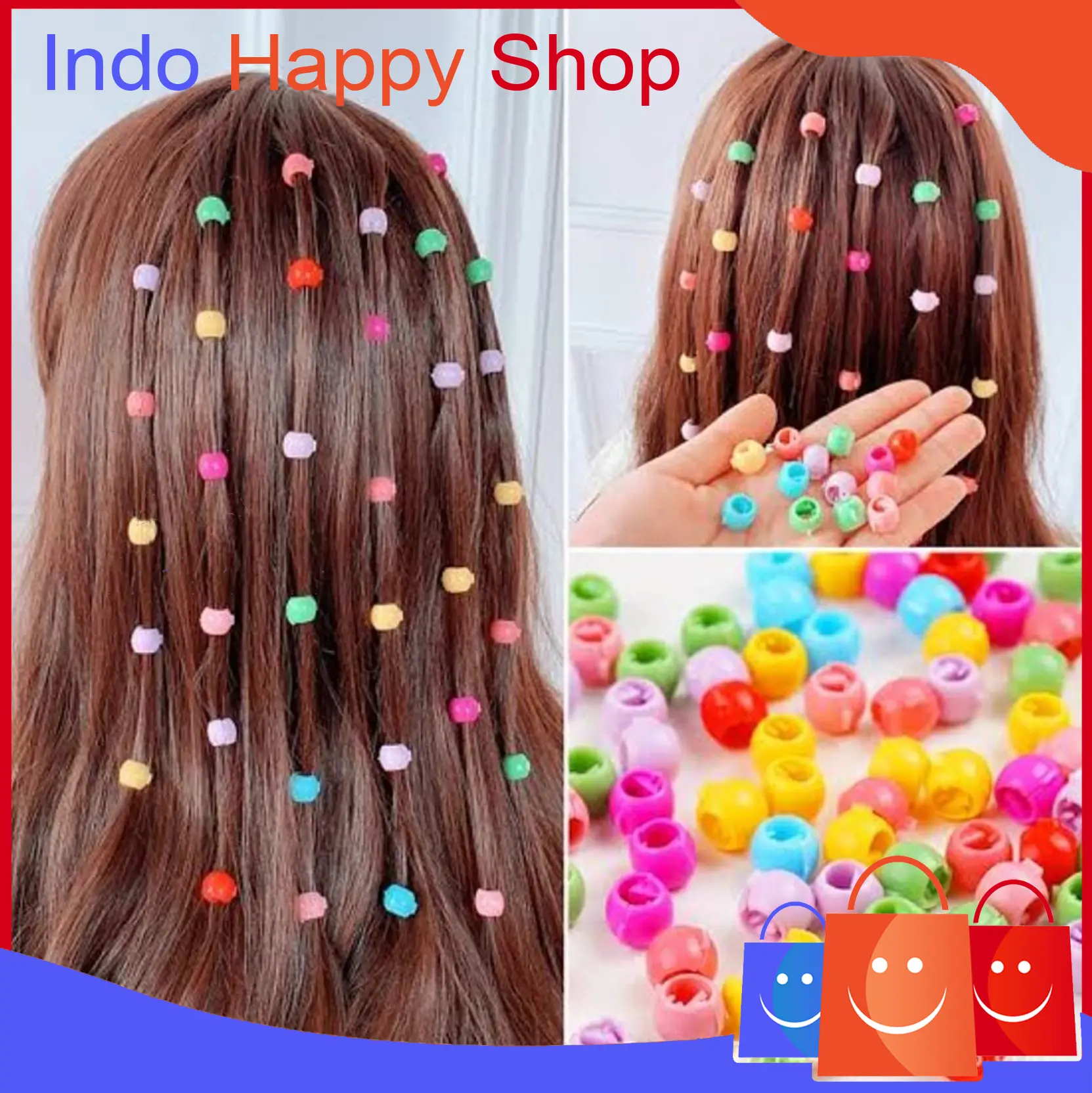 Jepitan Rambut Mini Bulat Jepitan Perindah Rambut Anak Perempuan Ala Korea 748
