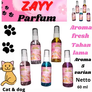 zayy  parfum kucing kelinci aroma Harum tahan lama spray neto 60 ml