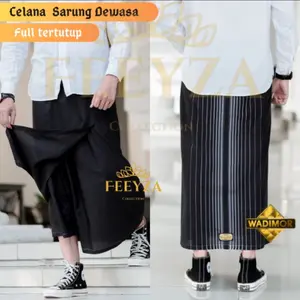 Celana Sarung WADIMOR DEWASA| SARUNG CELANA PRIA (DEPAN BELAKANG TERTUTUP) | SARCEL |CESAR |SARWAL