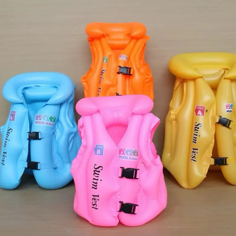 ￼Sỉ áo phao bơi cho bé 1-12 tuổi, áo phao bơi trẻ em màu xanh cho bé 8-35kg, phao bơi cho bé Nam 1