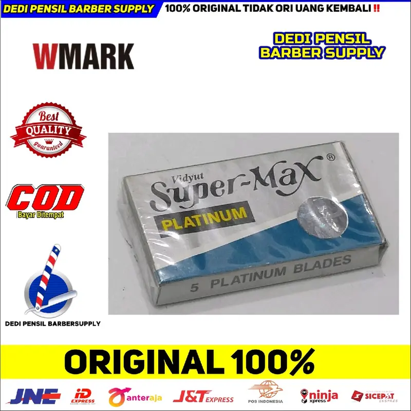 Silet Supermax 1 Kotak Isi 5 Keping Kumis Wajah Jenggot 0