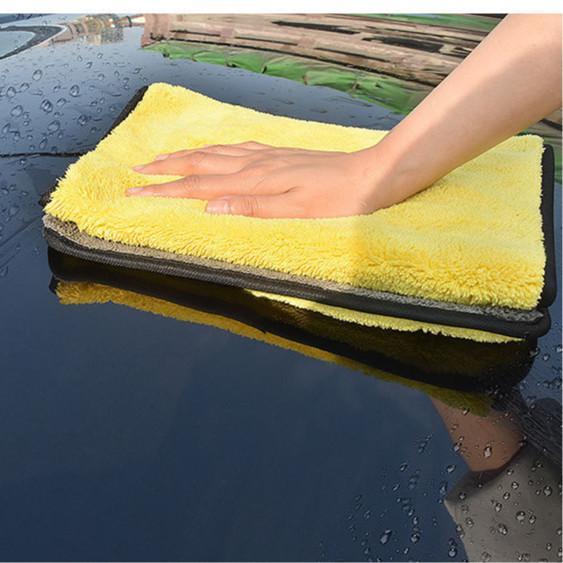 KHĂN DÀYKhăn Lau Xe Chuyên Dụng Ô Tô Lau Bếp Lau Kính Microfiber Siêu Thấm 2 Lớp - Thái Hòa Auto98 5