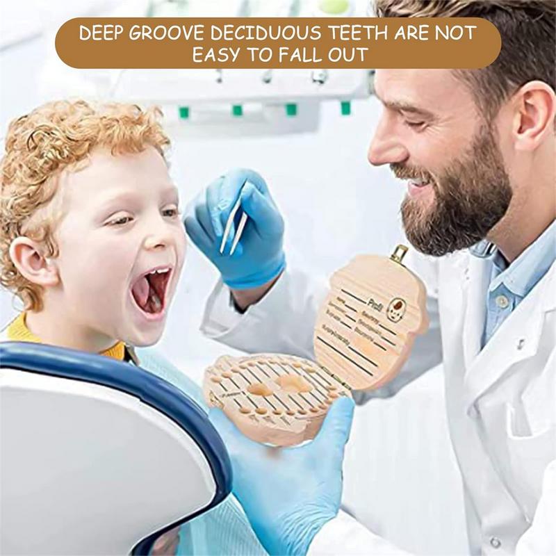 Product Introduction of Wooden Baby Teeth Storage Box Teeth Wooden Box Umbilical Cord Tooth Collection Box Infant And Toddler Souvenir Box 24