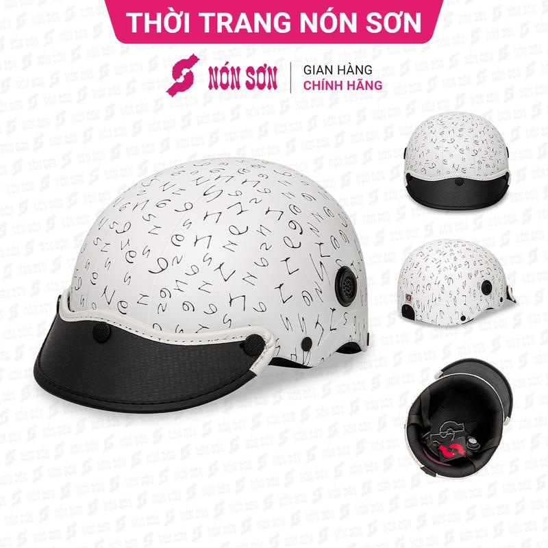 Mũ bảo hiểm lỗ thông gió hoa văn chính hãng NÓN SƠN AMP-TR083