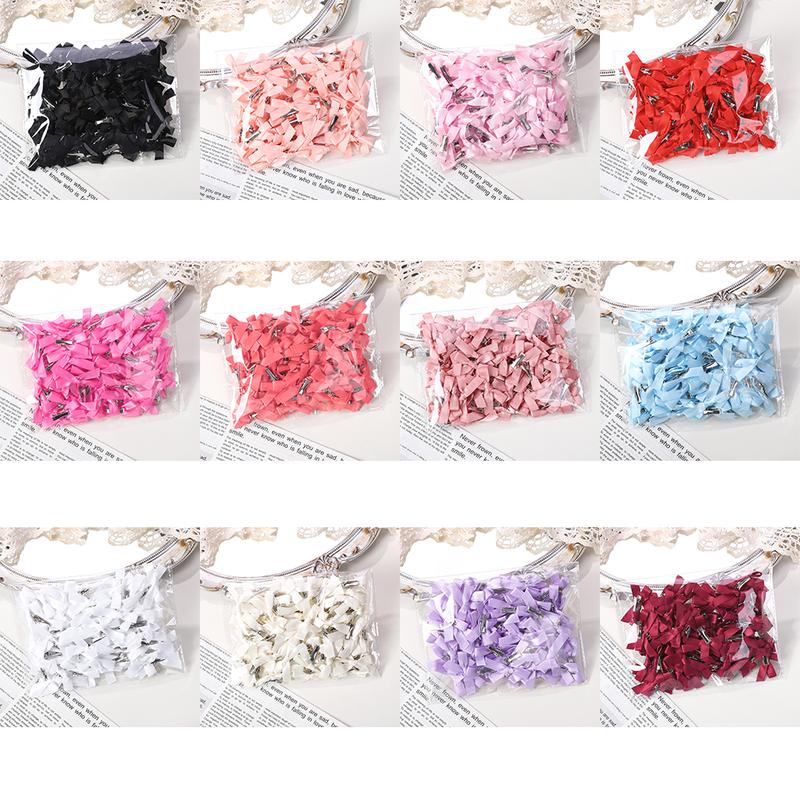 Product Introduction of Nơ Mini Cho Trẻ Em, Màu Trơn Ngọt Ngào, Có Kẹp Tóc, Thích Hợp Cho Bé Gái, Kiểu Múa Ba Lê, Phụ Kiện Tóc tết Ruy Băng, Mũ Cài Tóc, Có Sẵn Trong 4 / 6 / 8 / 10 Cái 1