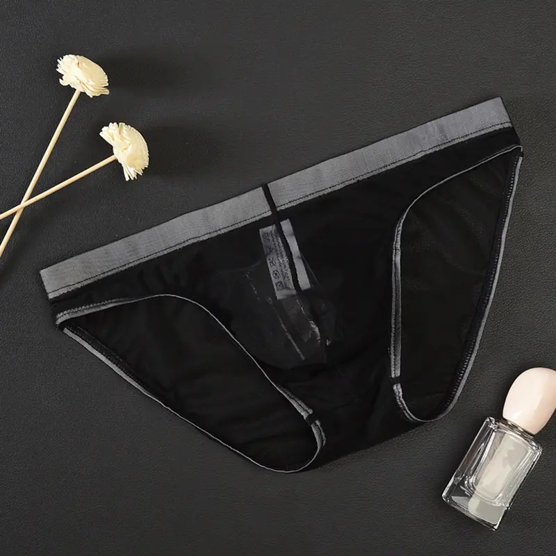 Thấp Tăng U Lồi Men Briefs, Trong Suốt Sợi Lưới Quần Lót Mặc Hàng Ngày 2