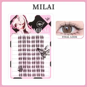 Bulu Mata MILAI  B09 Korean Look Bulu Mata Palsu dengan Lem - Eyelash Ekstension Fake Lashes -  MILAI Beauty Lash