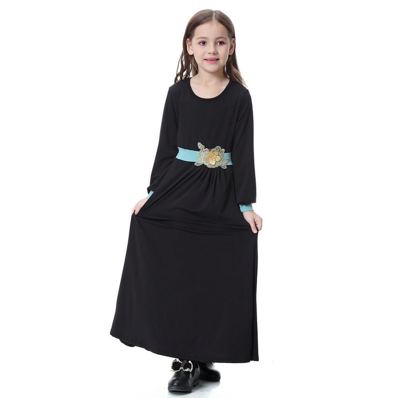 Product Introduction of 4-16 years old Muslim Girl Skirt Set Muslim Girl Long Dress Set Muslim Girl Clothing Girl Batman Skirt Set Children's Clothing South East Asia Girl Long Dress Dress 7