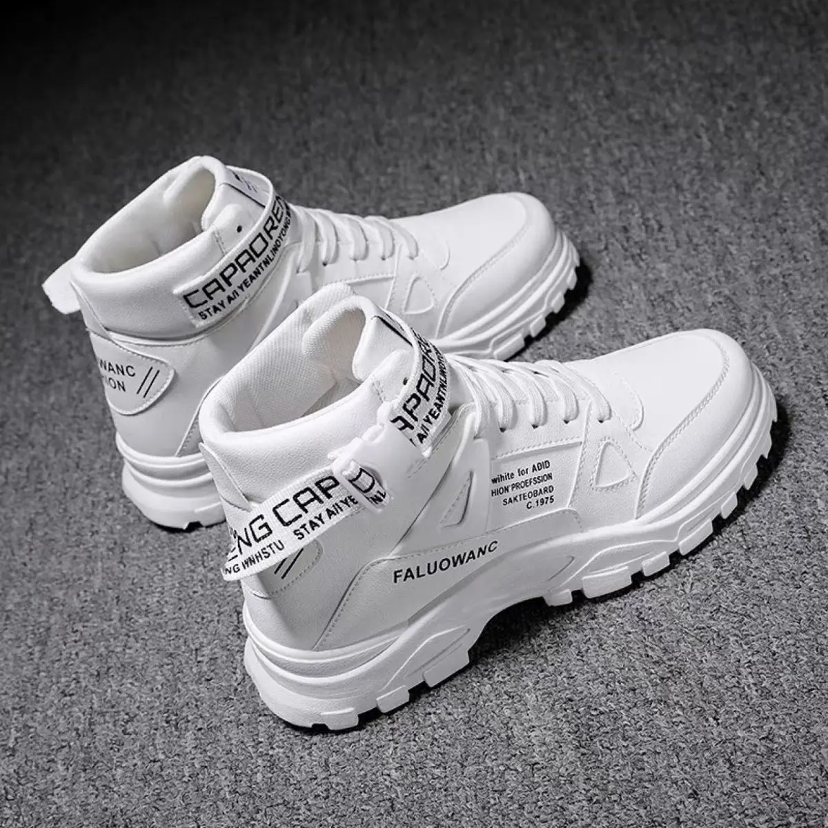 Kasut Kerja, untuk Lelaki, Fesyen Gaya Korea, Baju Pertengahan, But Martin, Kasual, Sneakers Atas Tinggi, Kasut Fesyen Ins, Baru untuk Musim Luruh