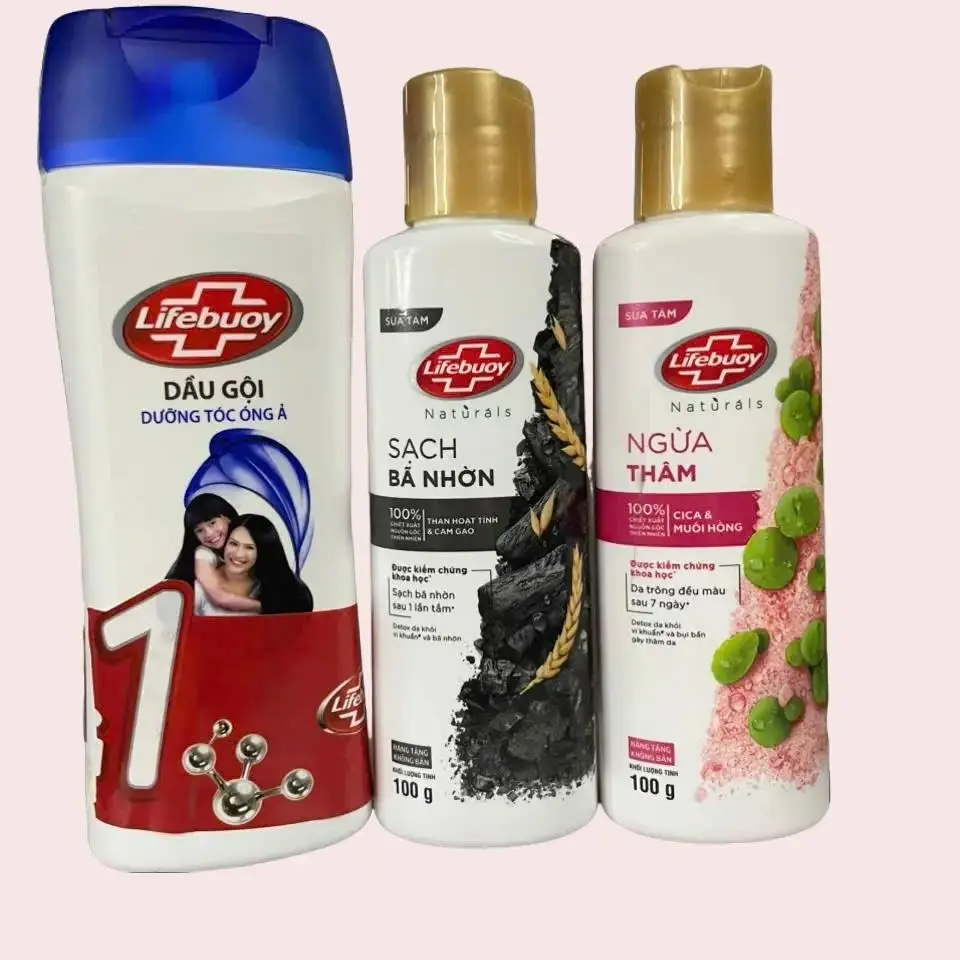 Combo 3 Món: 2 Chai Sữa Tắm Life Buoy 100g+1Chai Dầu Gội Life Buoy 140g-Hàng Khuyến Mãi