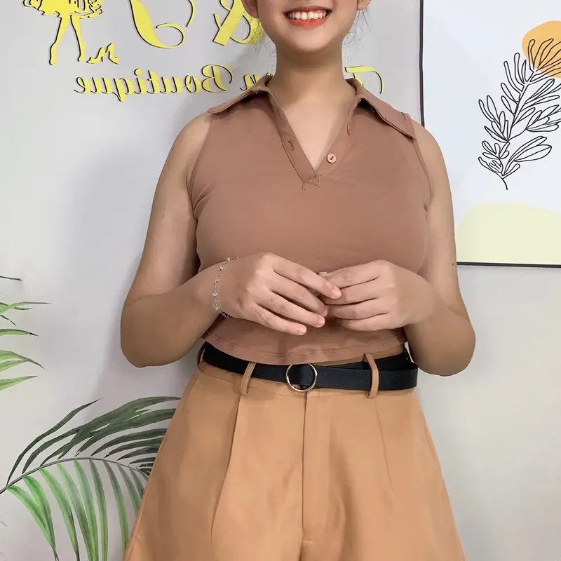 Quần shot nữ thời trang chất vải cotton lạnh 5