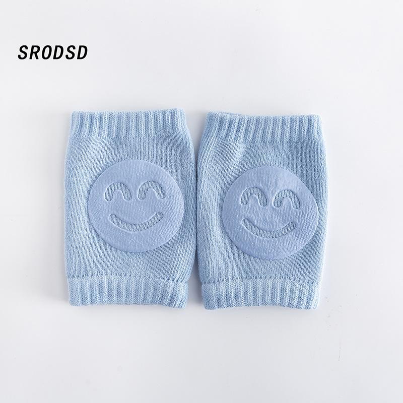Baby Knee Pads for Crawling, Cartoon Smile Pattern Knee Protectors 4