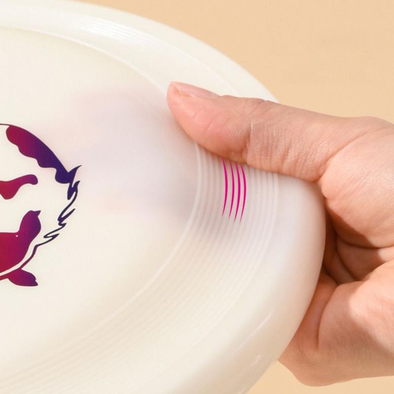 Fashion 24cm Pet Flying Discs Bite Resistant Soft Dog Throwing Type Toy Luminous Interactive Dog Toy For Training 4