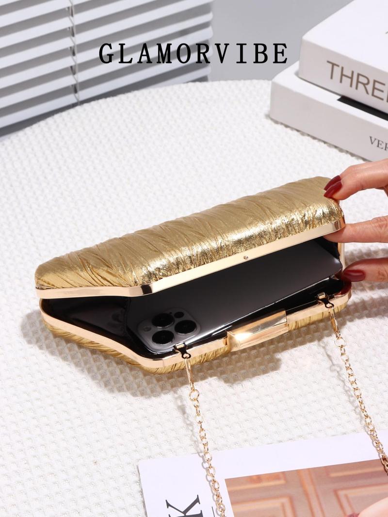 Product Introduction of Women's Elegant Glittering Evening Bag, Exquisite Trendy Clutch Bag, Fashionable Bag for Party Decoration 2