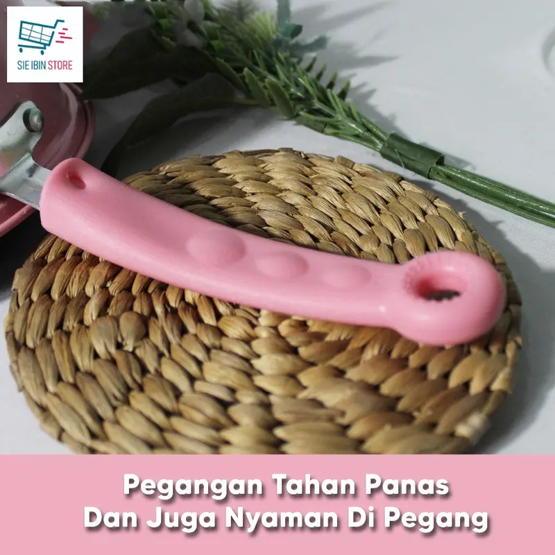 COD PANCI SUP TUTUP KACA ENAMEL GAGANG ANTI LENGKET 18CM 20CM 22CM 24CM sop 6