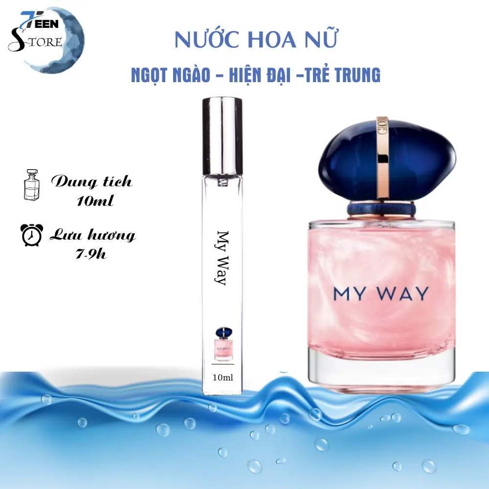 Nước Hoa Nữ Mi Way EDP Hương Thơm ngọt ngào , tươi trẻ , hiện đại chiết  10ml Dạng Xịt - Teen store
