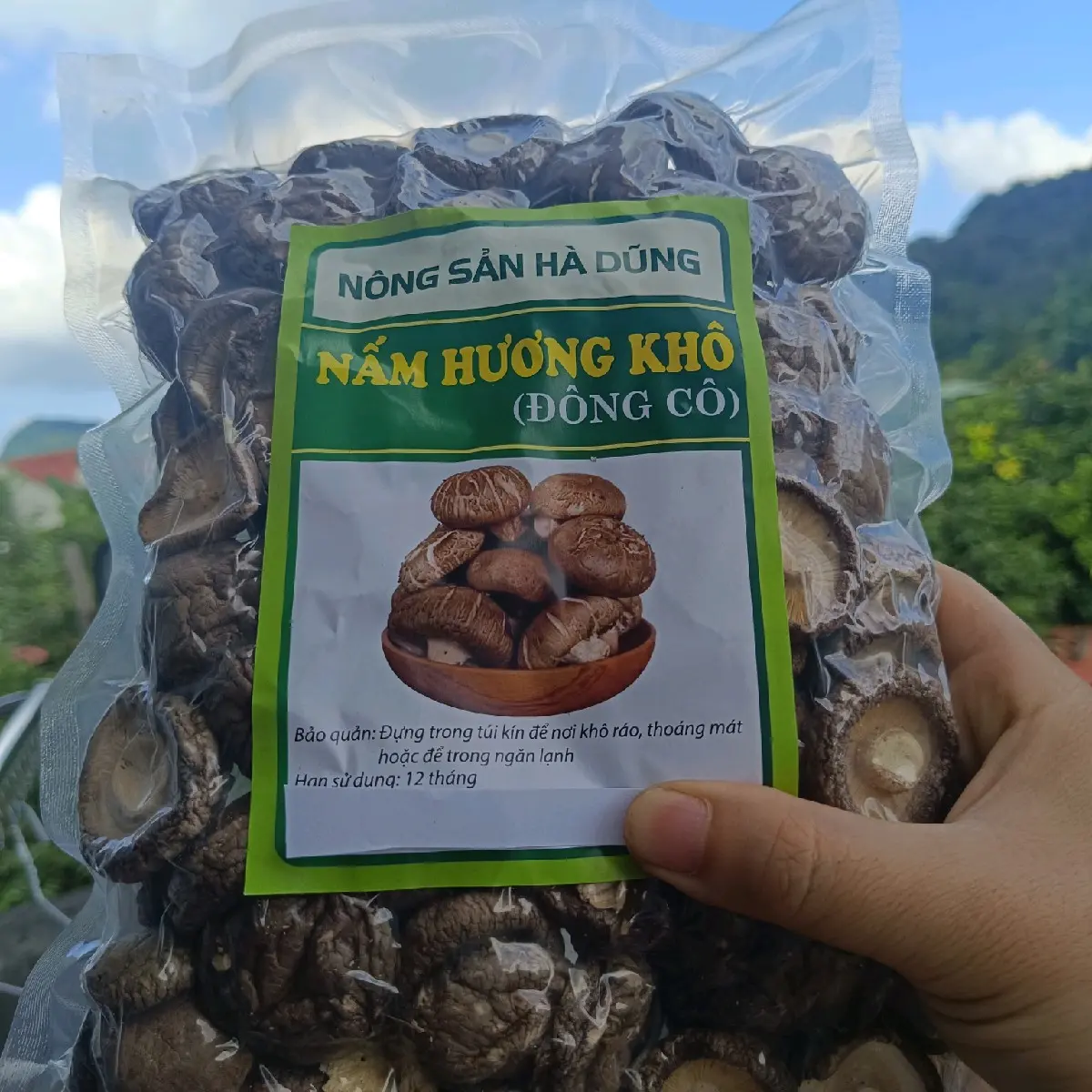 Nấm Hương Khô Việt Nam túi 200g