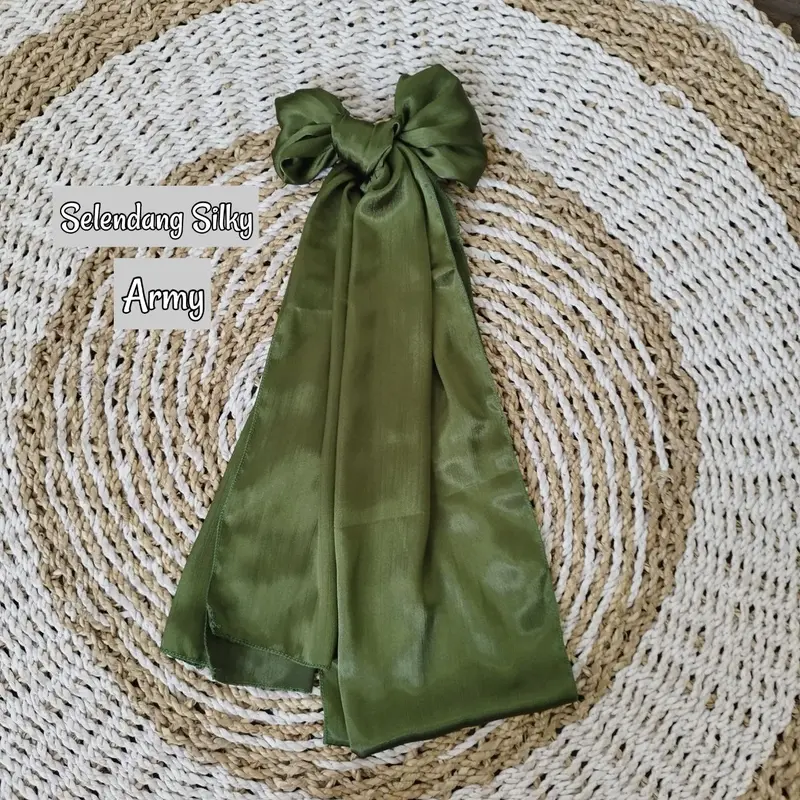 Selendang Silky Panjang Murah Bali Kain 2