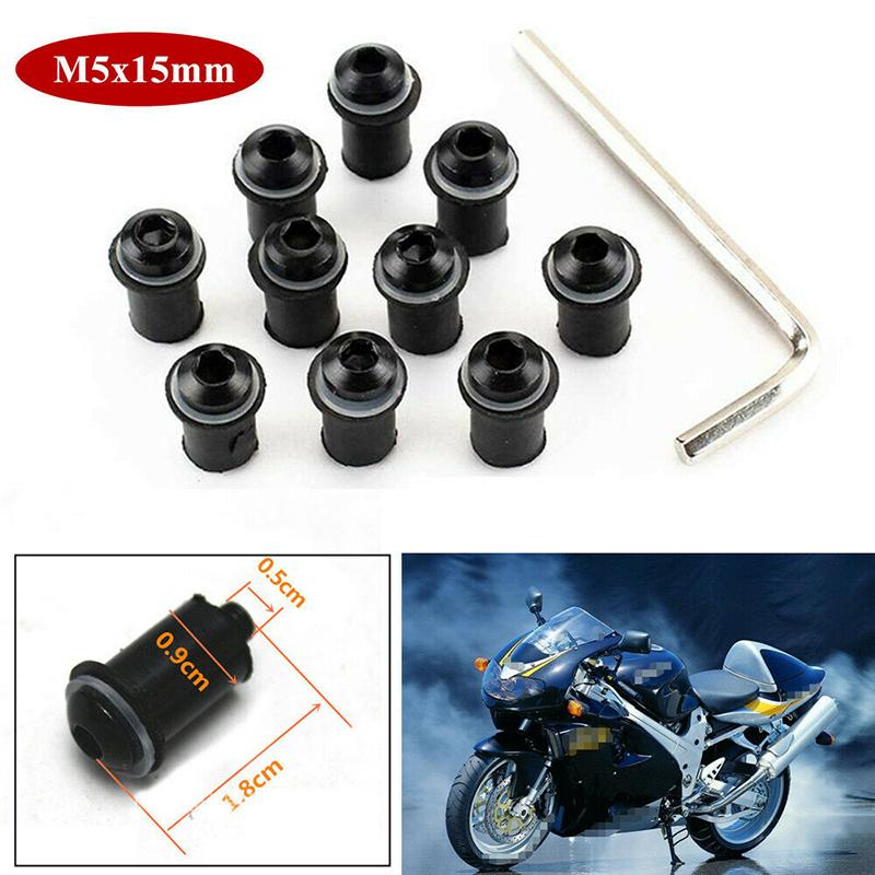 Product Introduction of Bộ Ốc Vít Bu Lông Kính Chắn Gió Xe Máy, 10 Cái, Đai Ốc Giếng M5 15Mm 11