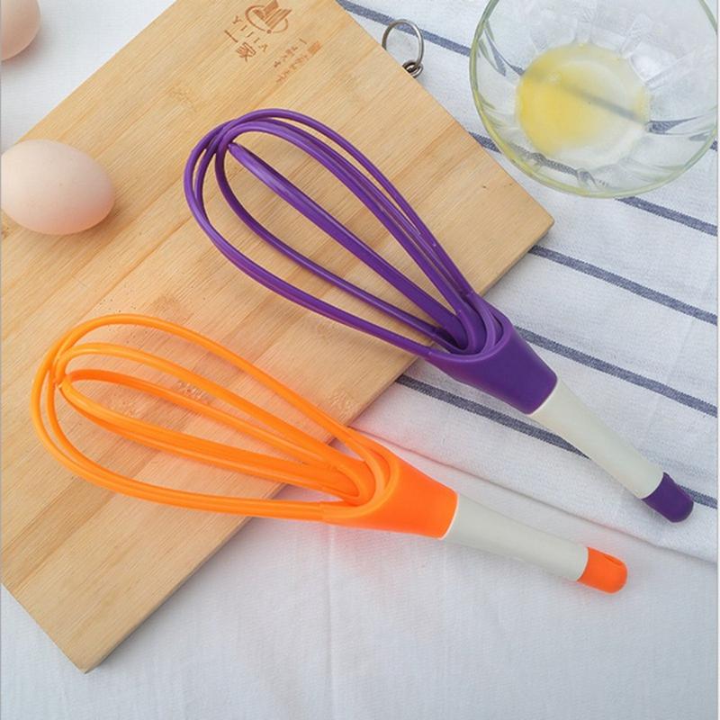 Product Introduction of New PP Rotary Egg Beater Stainless Steel Hanging Hole Design Gravy Whisk Rotatable Kitchen Utensil for Kitchen, Cooking 19