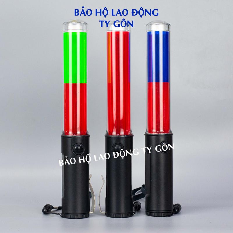 Gậy điều khiển giao thông đèn nháy sáng dùng pin - Loại ngắn