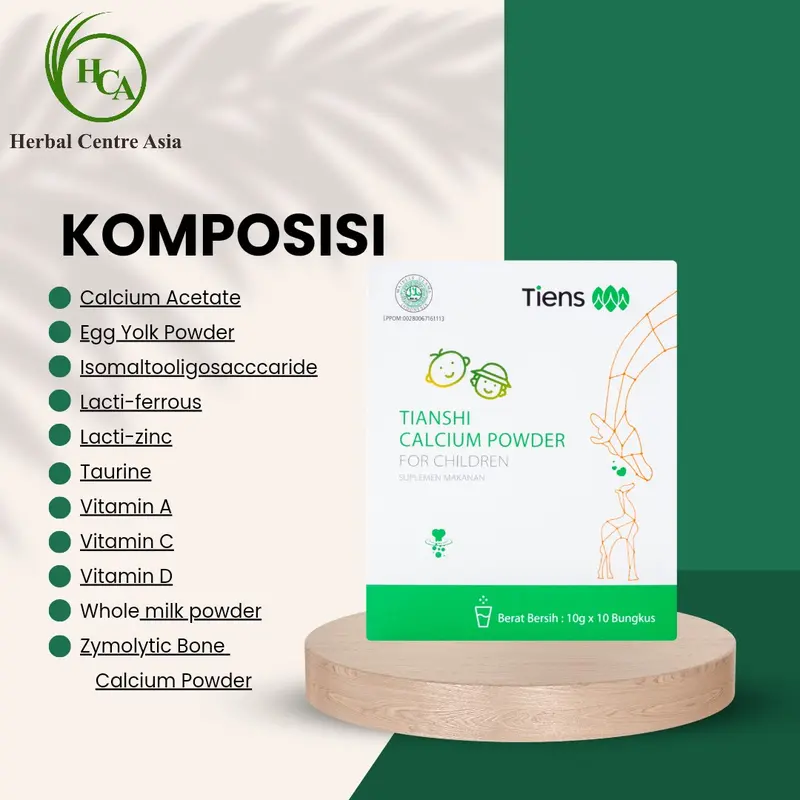 Calcium untuk Anak - Tianshi Calcium Powder For Children - Memelihara Kesehatan Tulang & Kecerdasan Otak Anak 2