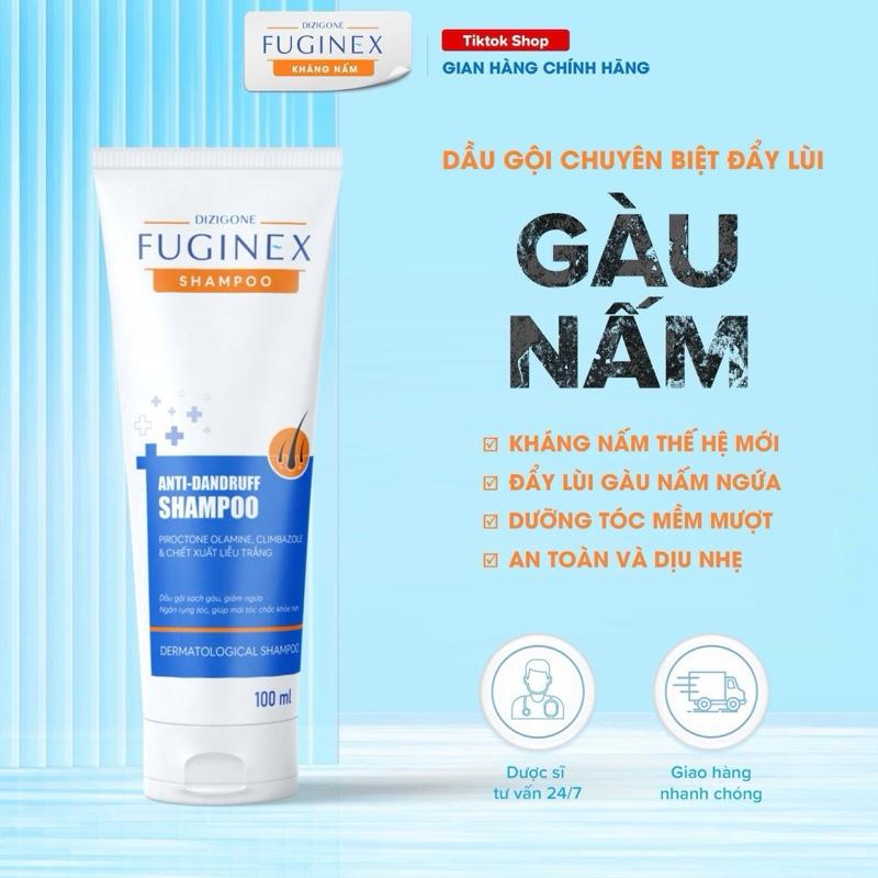 [Tuýp 100ml] Dầu gội gàu nấm ngứa Dizigone FUGINEX: Sạch gàu nấm, hết nhờn ngứa, dưỡng tóc mềm mượt