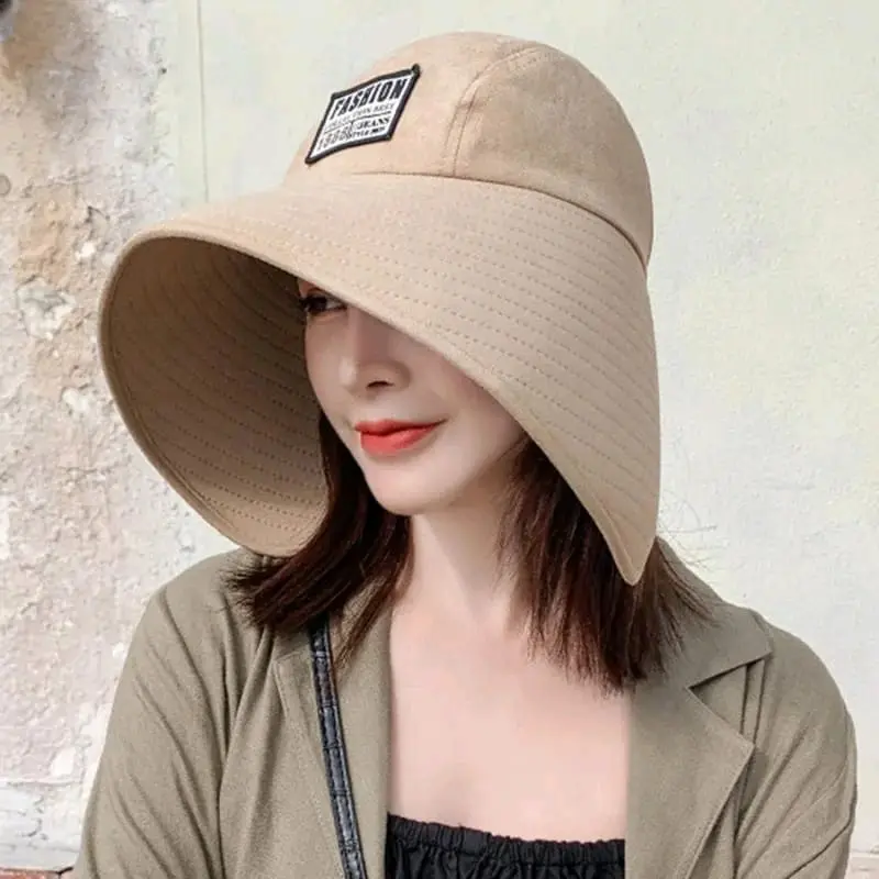 Topi pantai lebar topi fashion wanita topi import