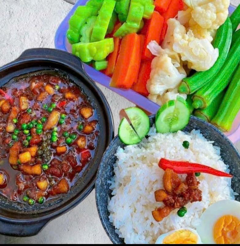 MẮM KHO QUẸT TÔM KHÔ, TÓP MỠ , THỊT BA CHỈ