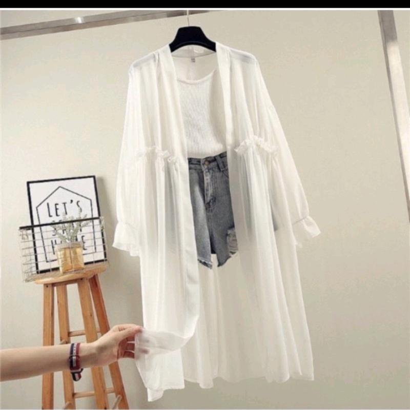 outer,cardigan bahan ceruty bebydoll termurah 2