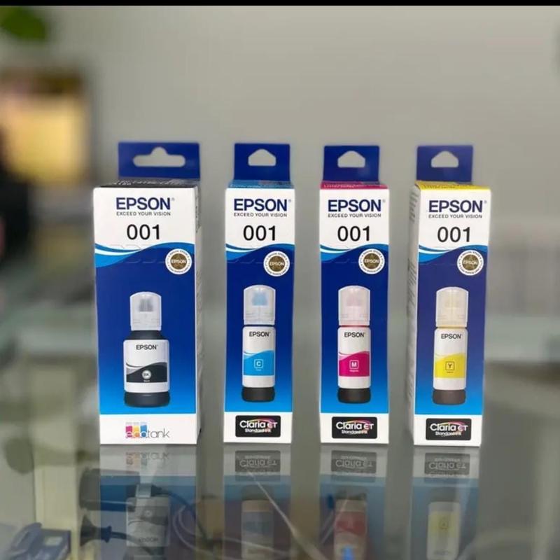Tinta Epson 001  Original  - For L4150 L6160 L6170 L6190 T03Y Tinta Cair Botol 70 ml Toner Black 0