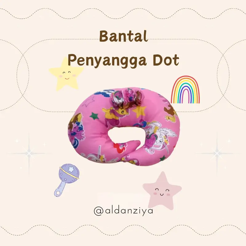 Bantal Dot Penyangga Botol Susu Bayi 3