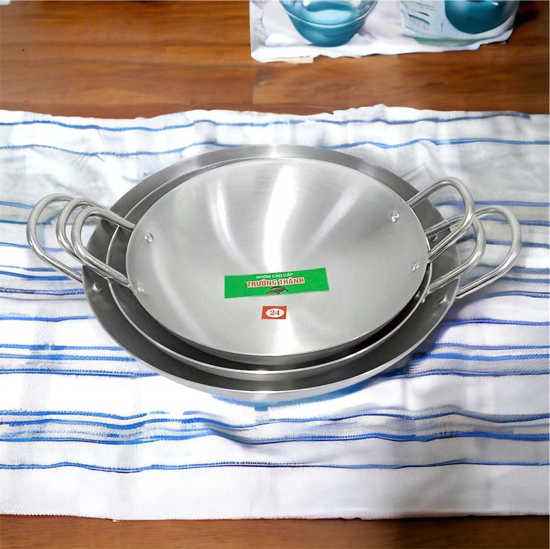 Product Introduction of Combo 3 chảo nhôm (24cm, 26cm, 30cm) cao cấp dày lòng sâu đổ bánh xèo, xào chính hãng giá rẻ - Phương Trang 16