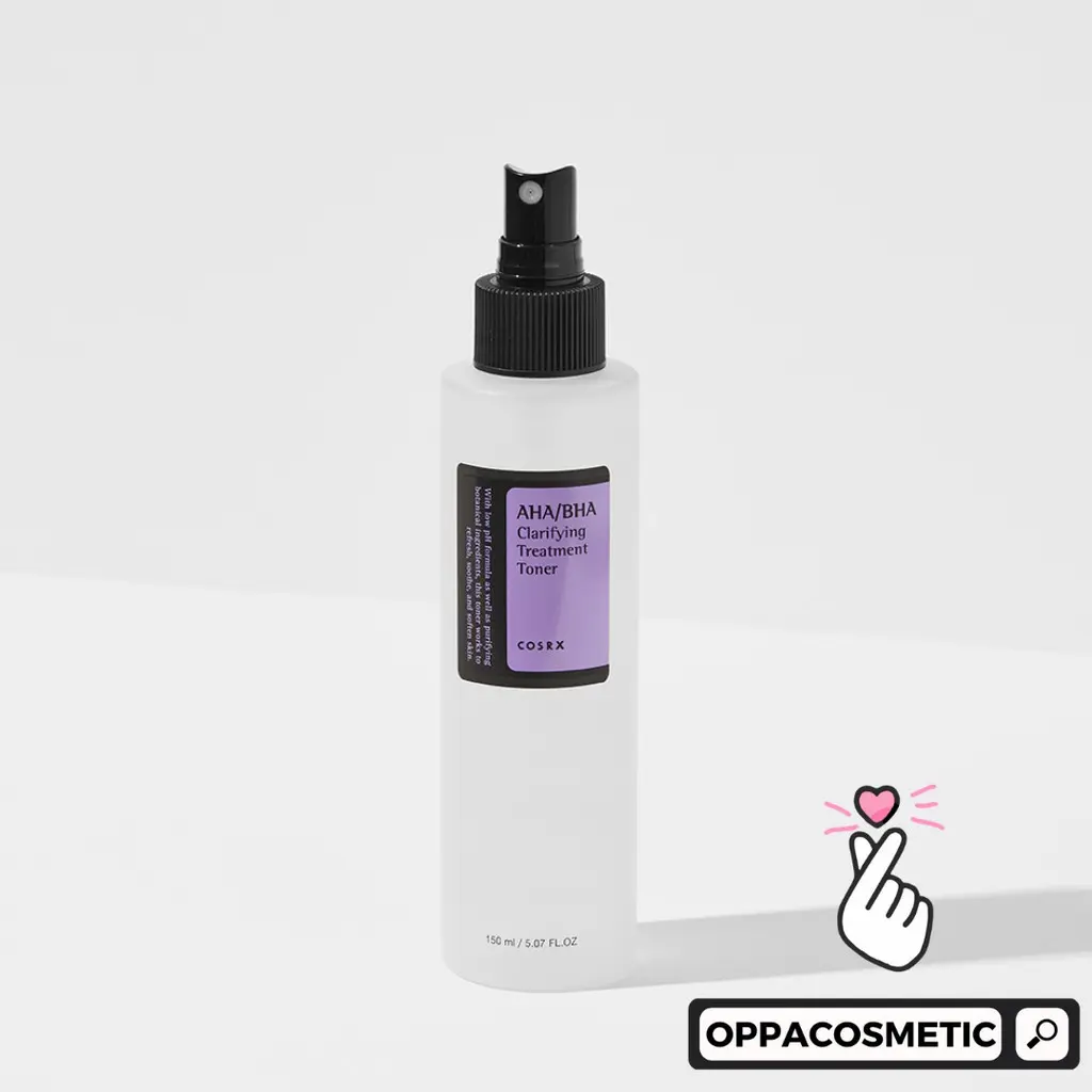 COSRX AHA BHA Clarifying Treatment Toner 150 ml Exfoliasi Facial Komedo Wajah Kasar Mencerahkan