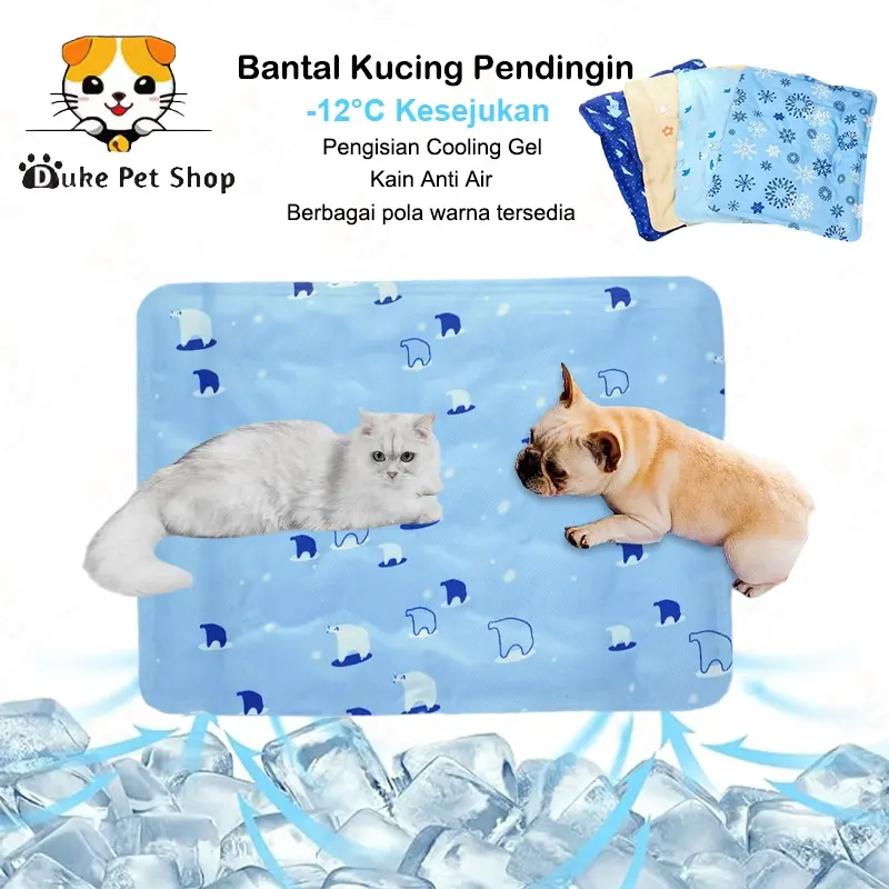 Kasur Pendingin untuk Hewan Peliharaan Pendinginan Hewan Peliharaan Waterproof Bantal Cooling Gel 0