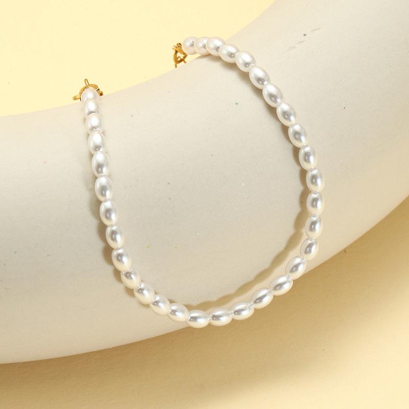 Product Introduction of Ins Bracelet Women's Simple Special-Interest Design High-Grade Beaded Bracelet Titanium Steel Ornament Bracelet 10