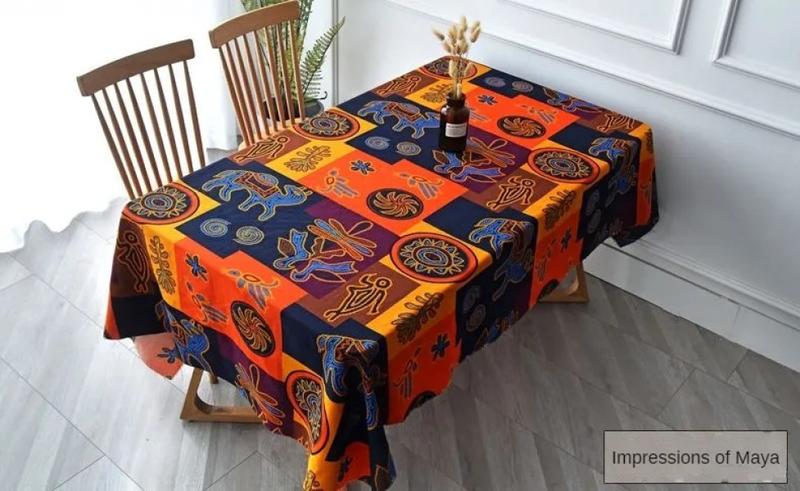 Product Introduction of Printed Bohemian Ethnic Fabric Cotton Linen By Meters for Dress Skirt Tablecloth Diy Sewing Vintage Cloth Breathable Soft Flower 13