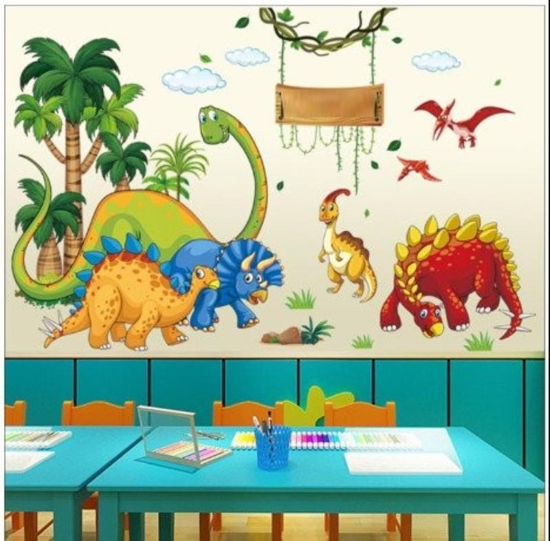 Đề can hình dán tường khủng long trang trí phòng cho bé Decor Decal 8