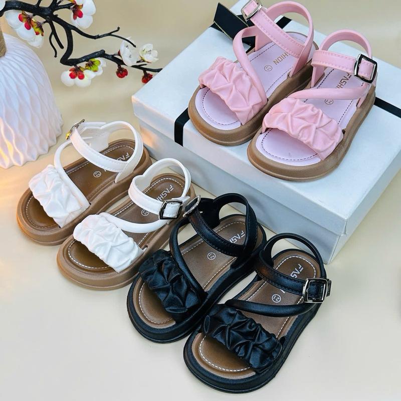 SANDAL quai ngang cho bé gái 1-10 tuổi kiểu dáng thời trang Đi 4 mùa (2025) 0