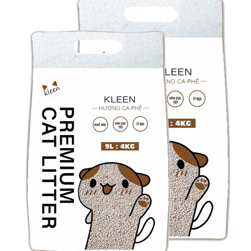 Combo 2 Túi  Vệ Sinh Cho Mèo 9L -4kg,  Đất Sét Tự  Khử Mùi Tốt, Vón Cục Tốt, Thấm Hút Nhanh, Hạt  Nhỏ Bé - CM01 cát đấtsét