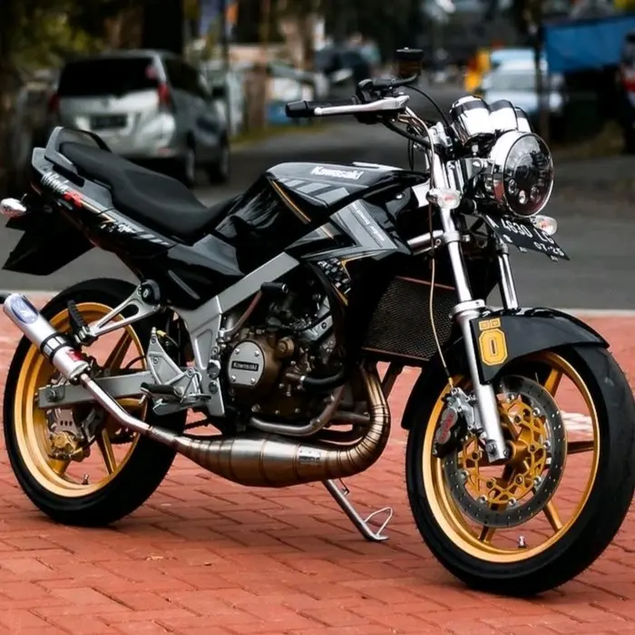 Striping Lis Stiker motor Kawasaki ninja r 2014 hitam original