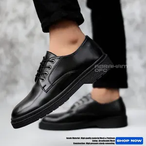 ABRAHAM Sepatu Pantofel Kerja Formal Docmart Pria Kerja